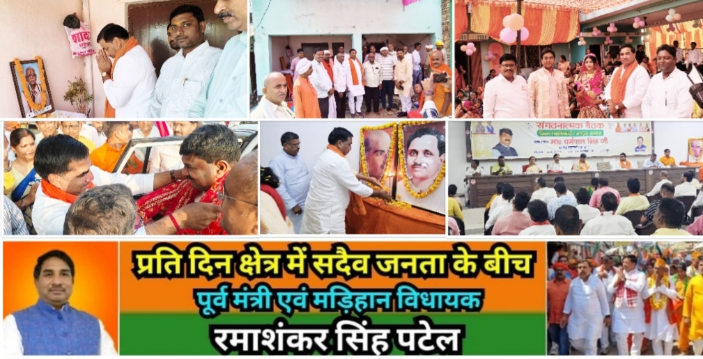 मिर्ज़ापुर मड़िहान विधायक ने क्षेत्र भ्रमण के बाद नगर में पधारे संगठन मंत्री का किया जोरदार स्वागत