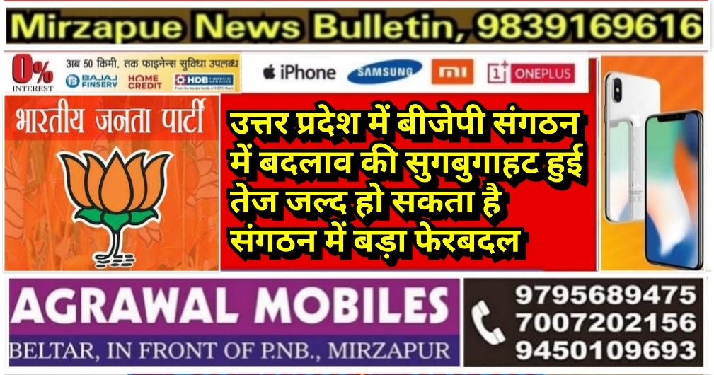 उत्तर प्रदेश में बीजेपी संगठन में बदलाव की सुगबुगाहट हुई तेज जल्द हो सकता है संगठन में बड़ा फेरबदल