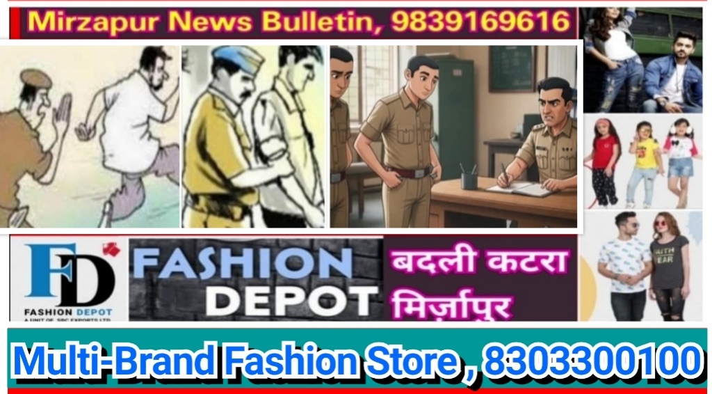 मिर्ज़ापुर जनपद के छह थाने पर 15 व्यक्तियों का भारतीय नागरिक सुरक्षा संहिता शांति भंग में चालान