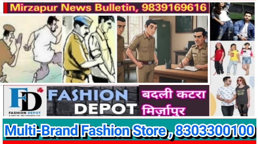 मिर्ज़ापुर जनपद के दो थानो में फरार दो वारण्टी गिरफ्तार 27 व्यक्तियों का आठ थाने पर शांति भंग में चालान