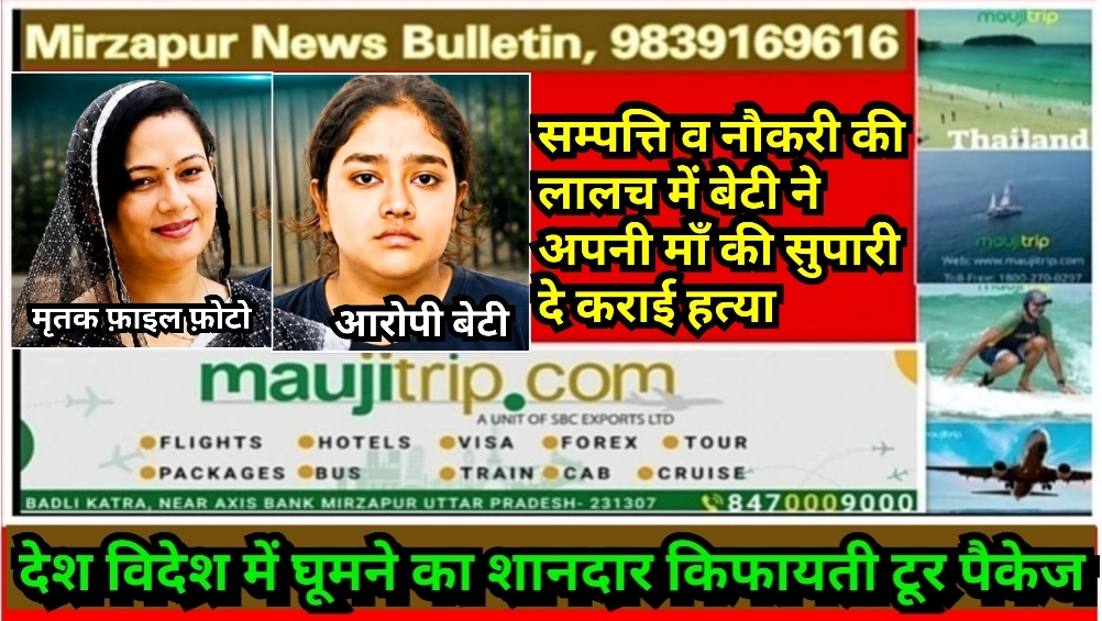 एक और रिश्ता हुआ शर्मशार एक बेटी ने नौकरी और संपत्ति के लालच में अपनी माँ की सुपारी देकर करा दी हत्या
